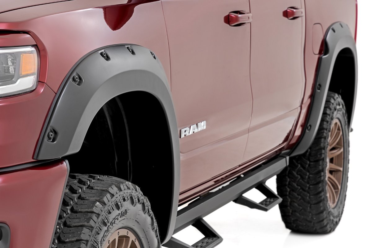 Ram 1500 Pocket Fender Flares - Rough Country - PCG Forged Blue - '25-'26